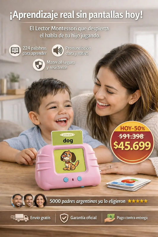 Lector De Tarjetas Parlantes Montessori