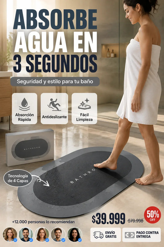 Alfombra De Baño Antideslizante